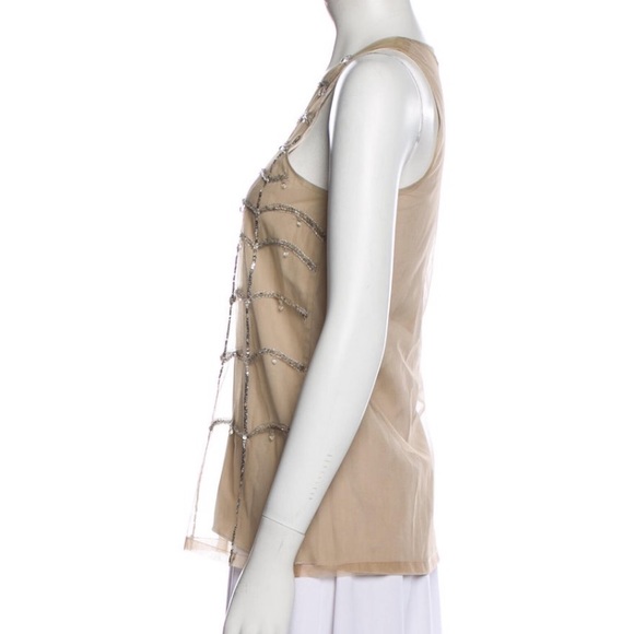 Alice + Olivia Silk Overlay Top XS - Picture 3 of 13